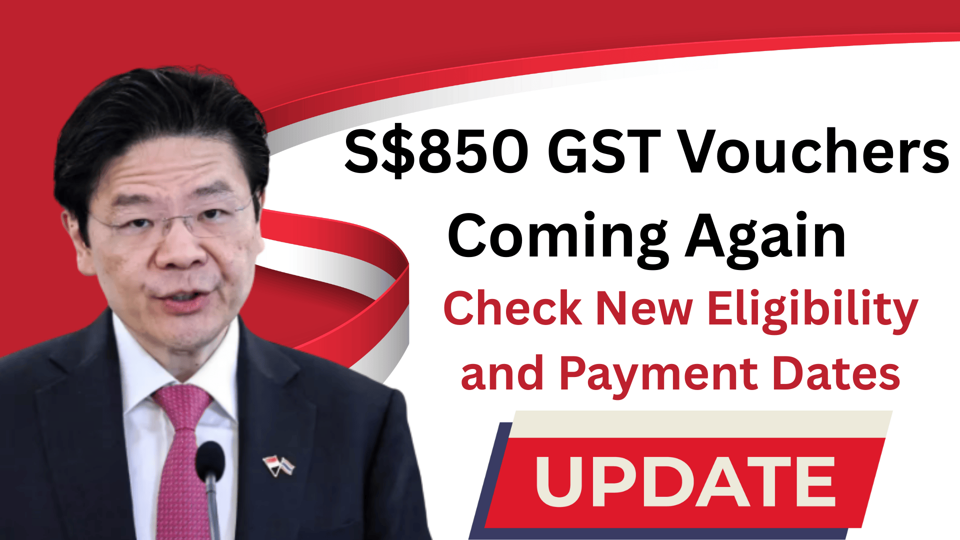 S$850 GST Vouchers Coming Again Check New Eligibility and Payment Dates