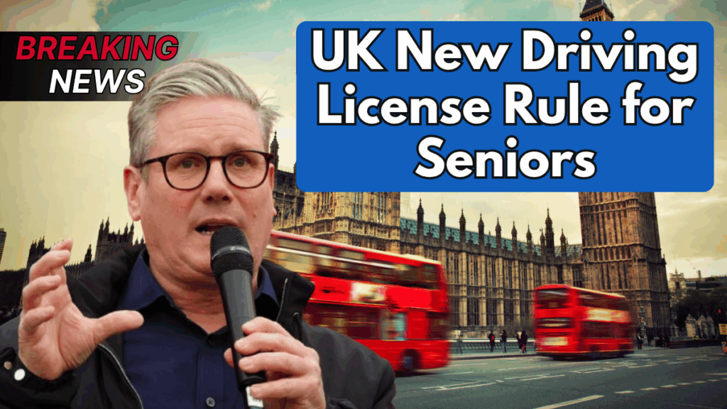 UK New Driving Licence Rules for Seniors from 8 November 2025